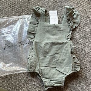 Reverie Threads | Evelyn Romper in Sage Green (6-12 months)